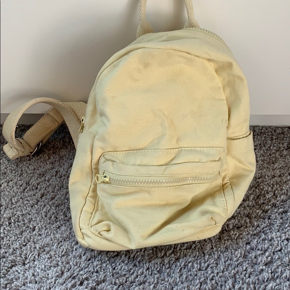 light yellow backpack